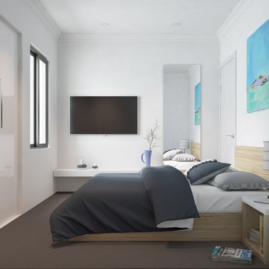 Fitzroy Street Apartment 3D Interior Rendering | Virtual Tour